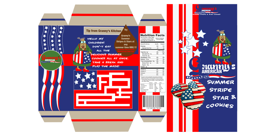 Granny’s American Cookies Packaging