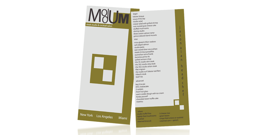 Modum Menu